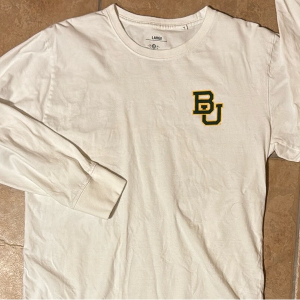 Baylor University Women’s White Long Sleeve Spirit Shirt